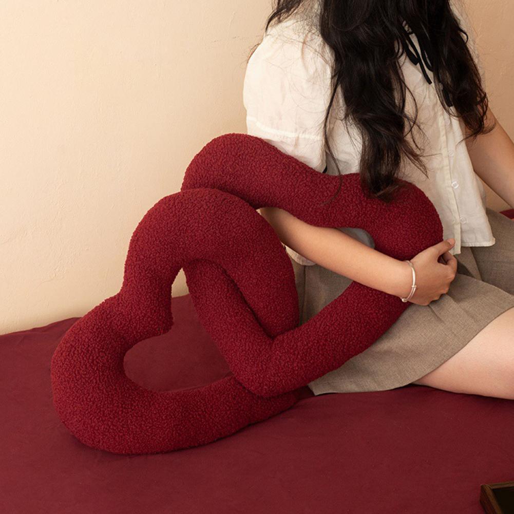 Love Pillow for Bedroom Soft Comfortable Knot Pillow Love Knot Plush Pillow Set for Couples Valentine's Day Gifts