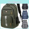 Unisex Large Capacity Oxford Backpack With Breathable Design Laptop Compartment