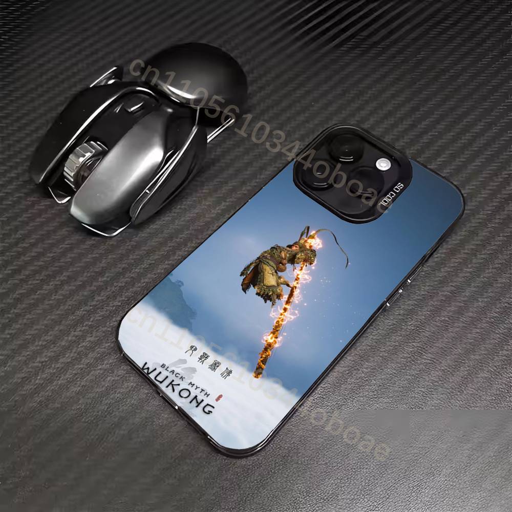 

B-BlackMyth W-Wukong Phone Case For iPhone 17,16,15,14,13,12,11,Pro,Max,Plus Shockproof Cover iPhone15