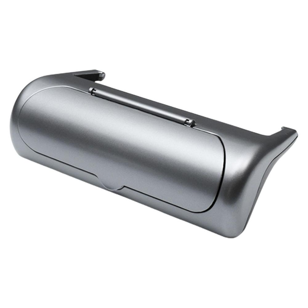 

Для Tesla Model Y/3 автомобильный ящик для хранения очков с парковочным номерным знаком для Tesla центральный экран управления солнцезащитные очки чехол для авто серебряный