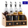 Qianxing Ceramic & Glass Kitchen Condiment Set