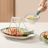 2Pcs/set Anti-scalding Clip Bowl Clip, Anti-scalding Clip For Kitchen, Steamed Vegetables, Stainless Steel Heat Insulation Plate Bowl Clip