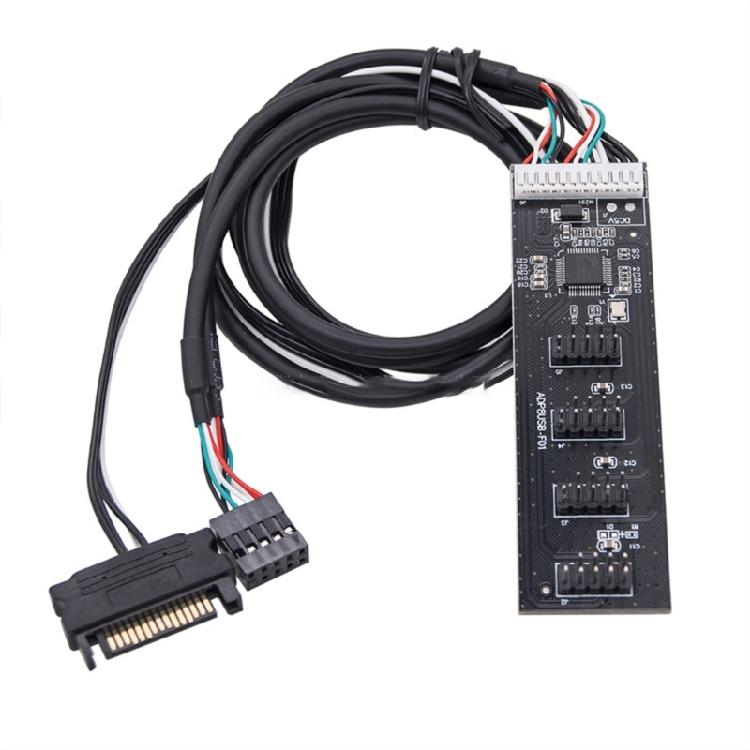 Motherboard 9 Pin USB Header Splitter Male 1 to 4 Extension Splitter Cable Desktop Card 9Pin USB 2.0 Connector Adapter