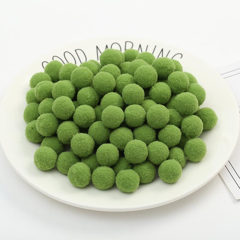 

1,5 см 60 шт. Высокоэластичные полиэстеровые помпоны для изготовления украшений и поделок своими руками