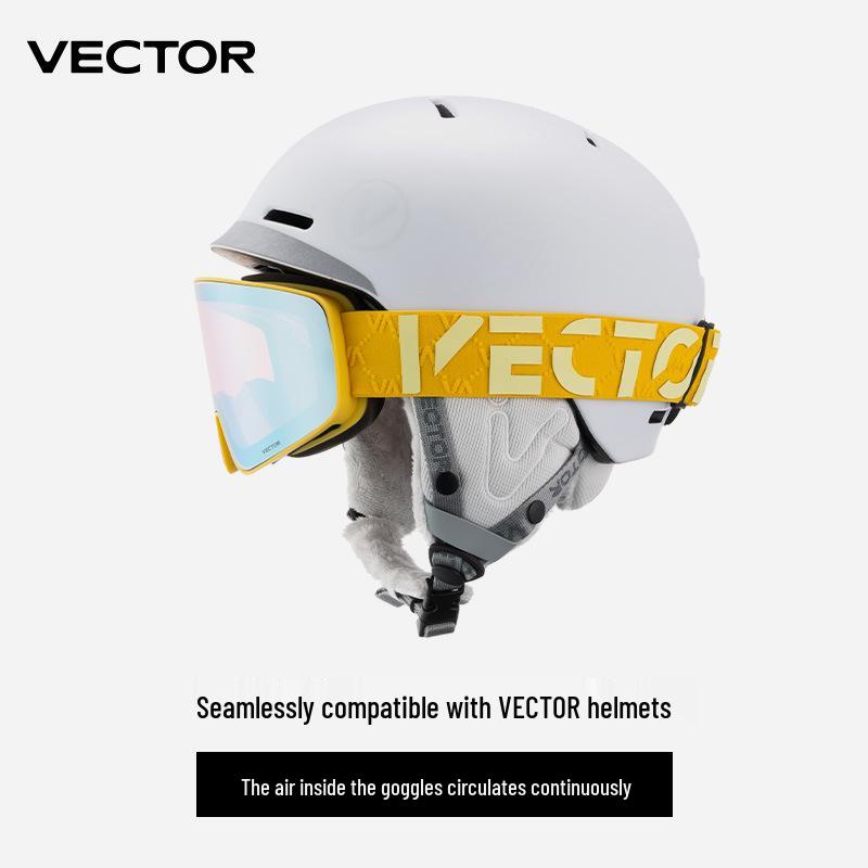 VECTOR Wanketu Magnetic Ski Goggles, Anti-fog, Myopia-Friendly, Helmet-Compatible for Men & Women