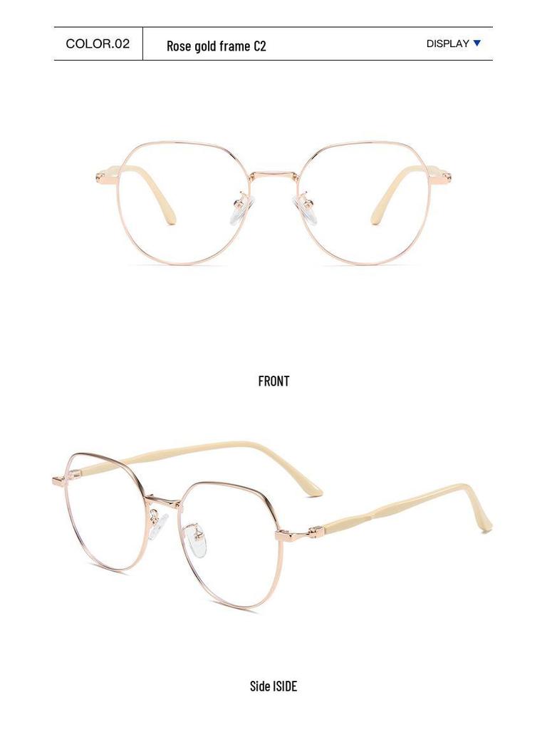 2024 Anti-Blue Light Metal Myopia Eyeglass Frames for Men & Women