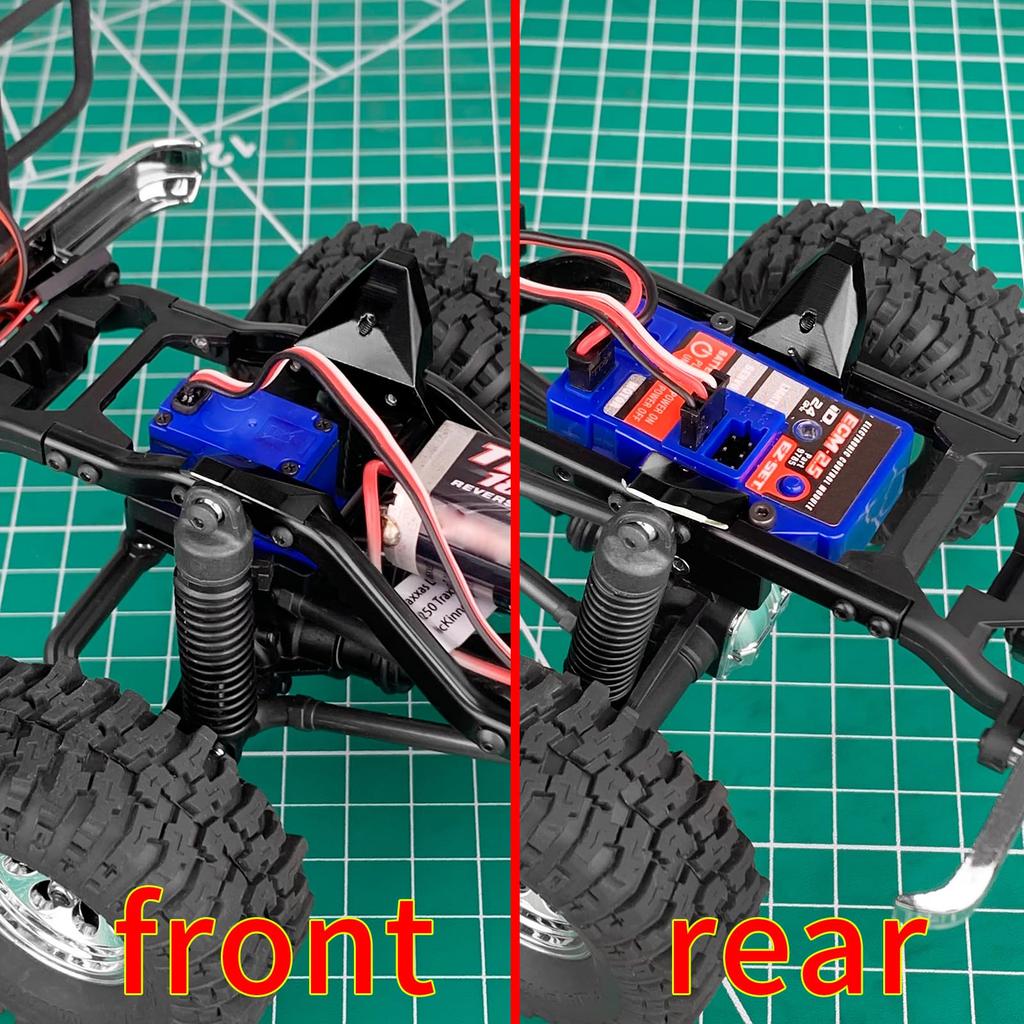 TRZX Brass Front and Rear Shock Mounts Upgrade Parts for Traxxas 1/18 TRX4M K10 F150 RC Crawler Car