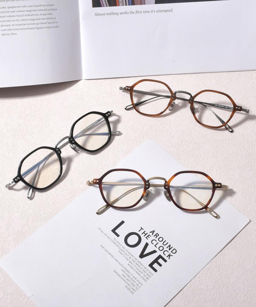 Lingkeonpeuleim Arlt-5957 Titanium Eyeglass Frame Black