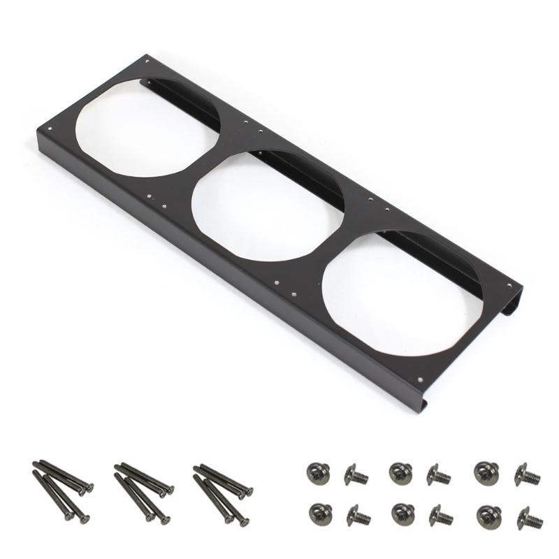 Metal PC Fan Risers Bracket 12cm Fan Support Optimized Airflows For Computer Case Cooling Systems