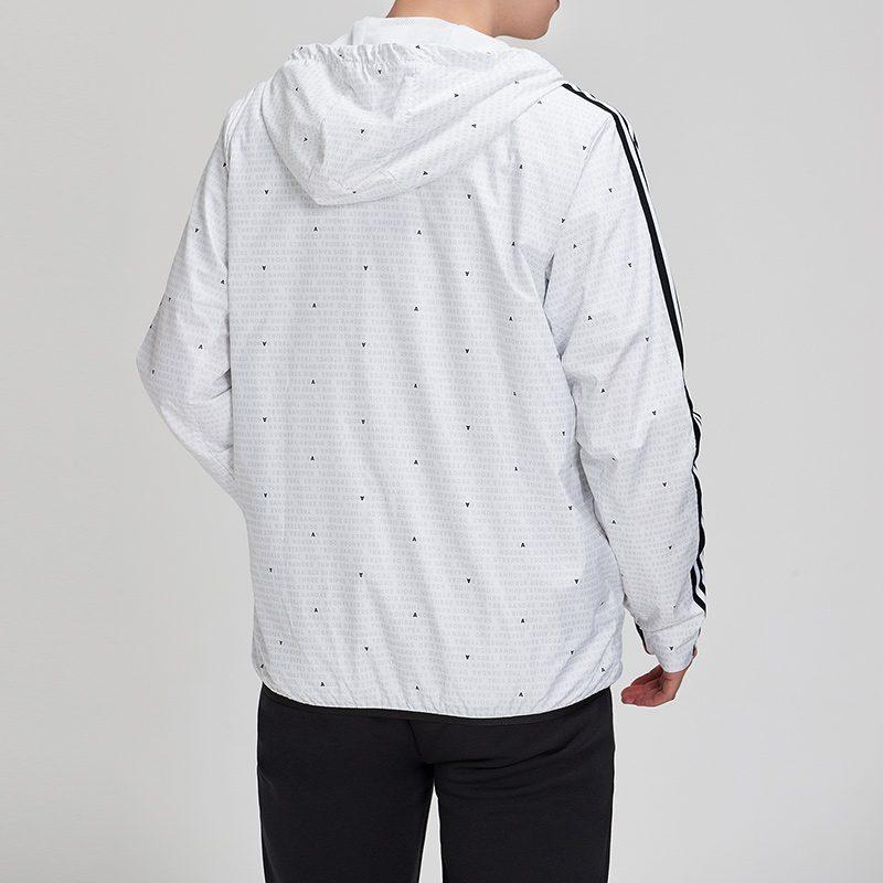Adidas Jackets Men's White Hooded Moderate Instructor DW4622