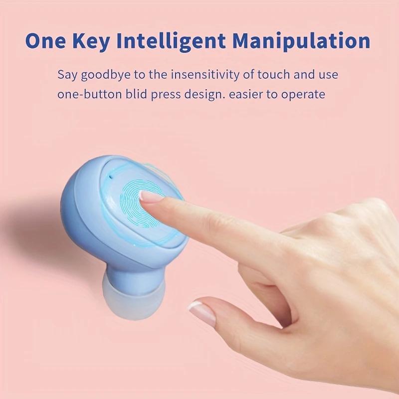 TWS Wireless In Ear Muni Earphones, Portable Design, Lightweight and Comfortable, Suitable for Sports/commuting/daily Use