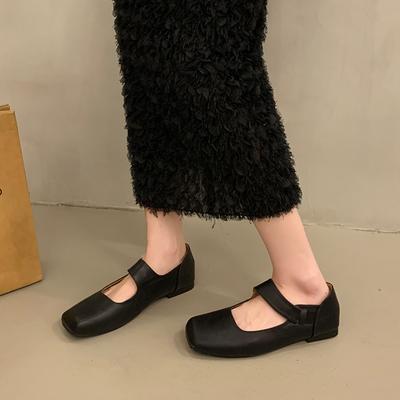 Square Toe Spring/autumn Ballet Flats Solid Elastic Band Women's Shoes On Sale 2025 High Quality Shallow Concise Flats