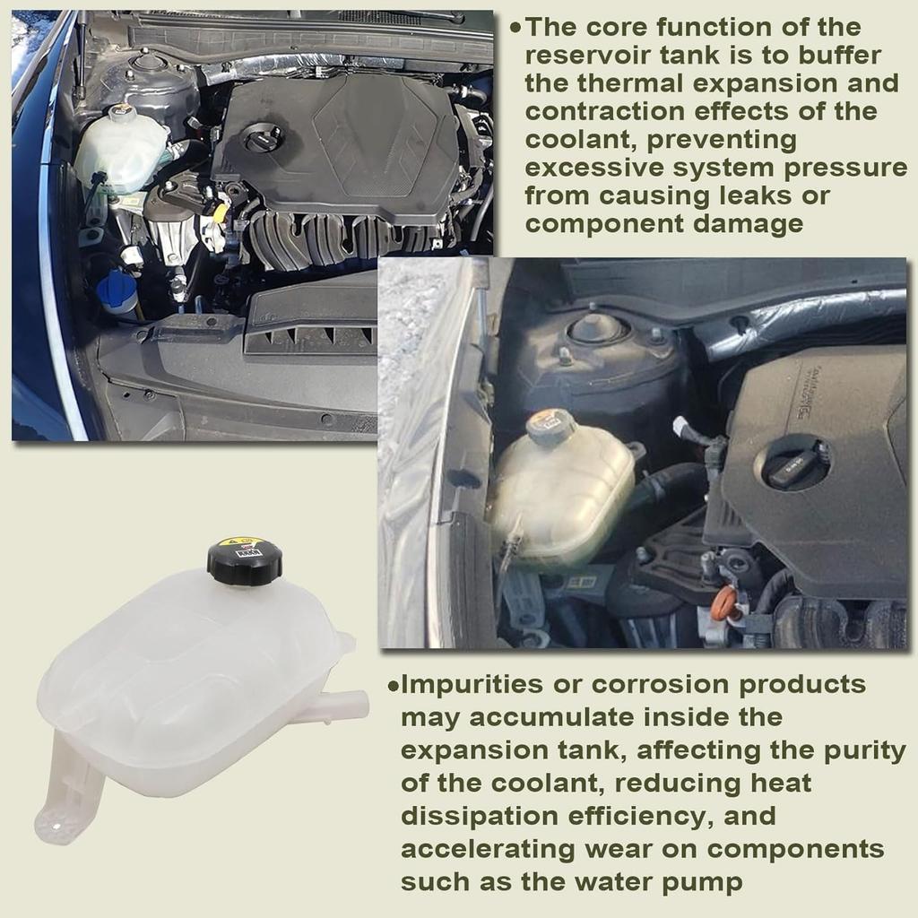 Priprilod Coolant Radiator Reservoir Tank Compatible With Hyundai Sonata 2020-2023 Compatible With Kia K5 2021-2023# 25430-L1500 25430L1500