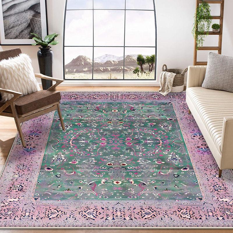 Nadýchané Krátké Koberce do Obývacího Pokoje Velká Plocha Perský Retro Dekorace Domov Ložnice Koberec 200x300 Salonek Noční Stolek Protiskluzové Podložky na Podlahu