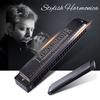 24 Holes Tremolo Harmonica Stylish C Tone Black Mouth Organ Harp for