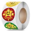 50-500Pcs Children Reward Stickers Creative School Supplies Reward Cute Star Sticker 2.5Cm Circle Kids Toy Stickers