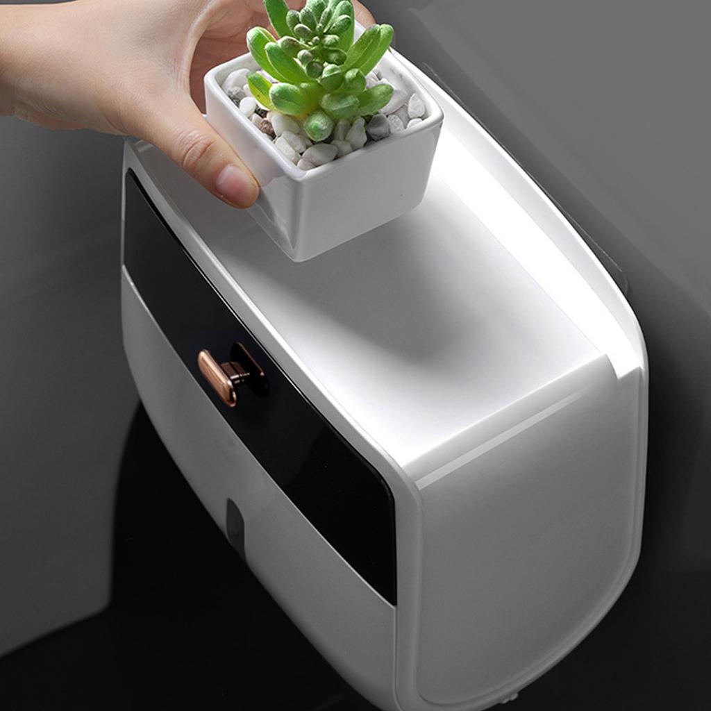 Badezimmer Taschentuchbox Organizer Moderner Badezimmer Taschentuchbox Spender mit Praktischer Ablage für den Täglichen Gebrauch