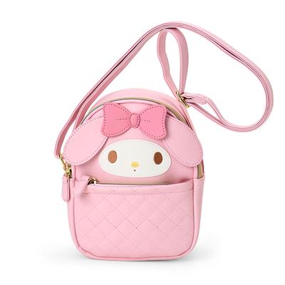 My Melody Shoulder PU Ages 3 and 159808 Face-Shaped Bag, Leather, Up,