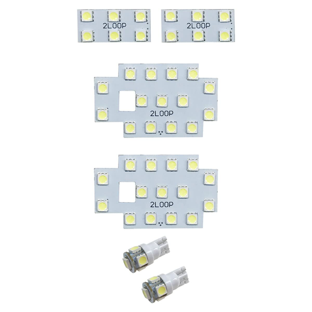 

2LOOP SMD Ipsum ACM20 series LED room lamp pure white light 3-chip 6-point -