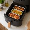 30pcs Food Grade Aluminum Foil Aluminum Foil Pans Air Fryer Liners  Party Meal Prep