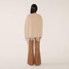 Soltipebeul Flare Cape Wool Knit [Cream]