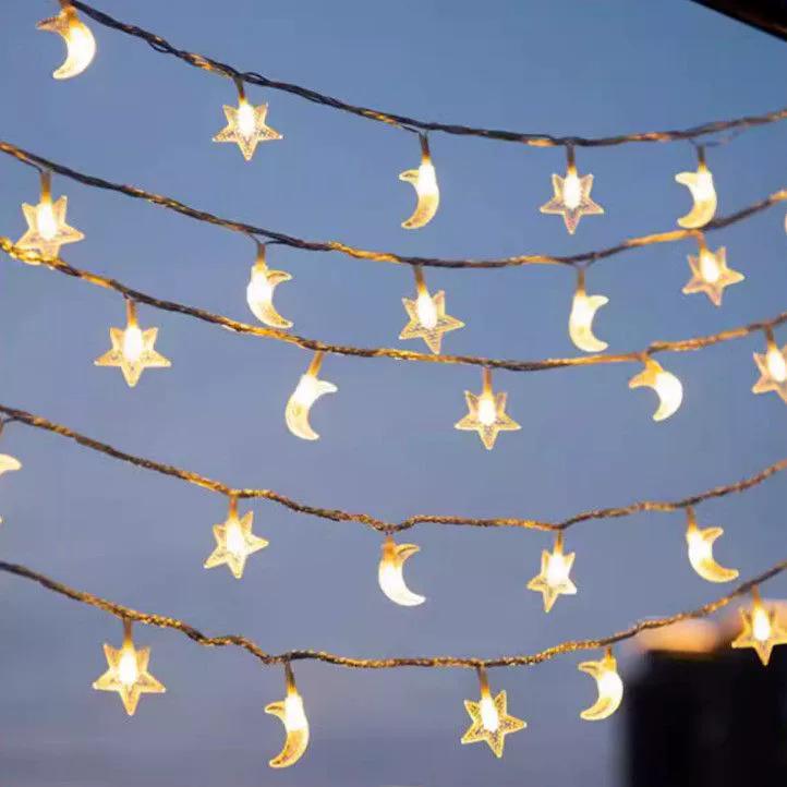 Solar LED String Lights: Outdoor Star Fairy Lights for Christmas, Holidays, Camping, Tents, and Decorative Awnings
