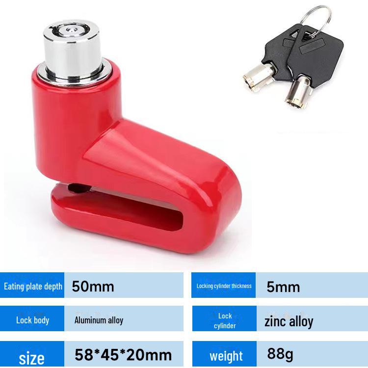 Alloy Steel Anti-Theft Disc Brake Lock for Bicycles and Motorcycles