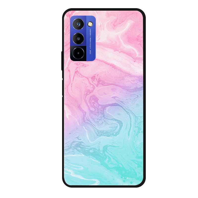 Für Wiko 10 Hülle Marmor 6,75" TPU Weiches Silikon Rückseite Handyhülle für Wiko 10 Wiko10 Coque Cartoon Antischock Stoßfest Funda