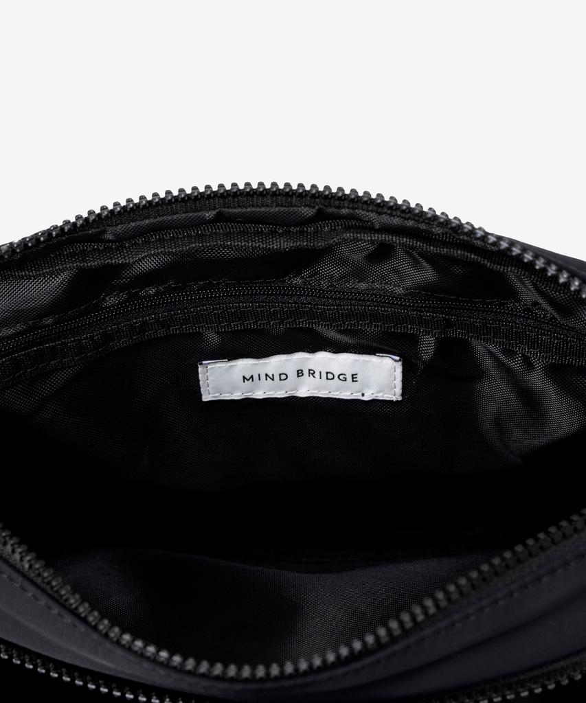 Mindbridge Black Nylon Mini Travel Crossbody Bag