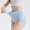 1Pc High-Waisted, Tummy-Control, Hip-Lifting, Shaping Cotton Briefs, Plus Size, Seamless Women's Underwear