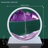 3D Flowing Sand Hourglass Ornament: Creative Decompression Art Gift for Home Decoration