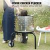 SucceBuy Chicken Plucker Machine 20inch Diameter Stainless Steel Drum 108 Soft Fingers 500W Poultry Plucking Debris Collection