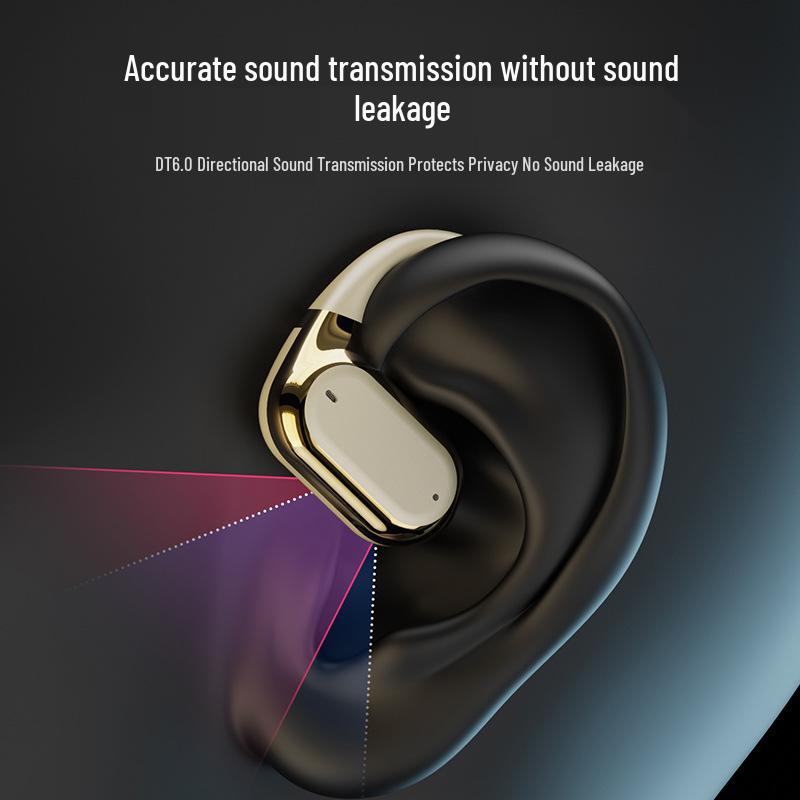 Q11 Ear-Hook Wireless Bluetooth Earbuds: Sporty, Non-In-Ear, Electroplated Finish, Digital Display, Long Battery Life