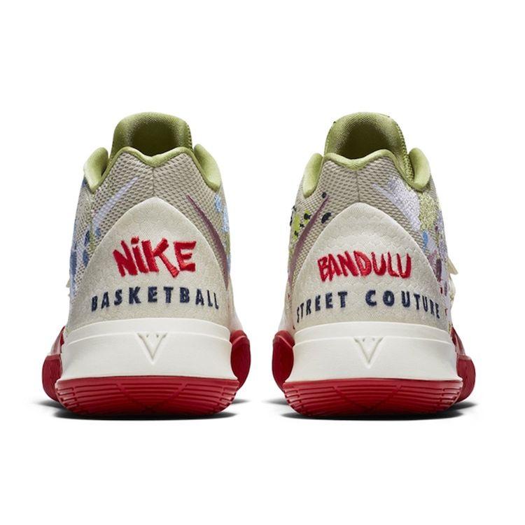 Bandulu x Nike Kyrie 5 EP Embroidered Splatters Men Sneakers Cream light-bone green-red CK5837-100