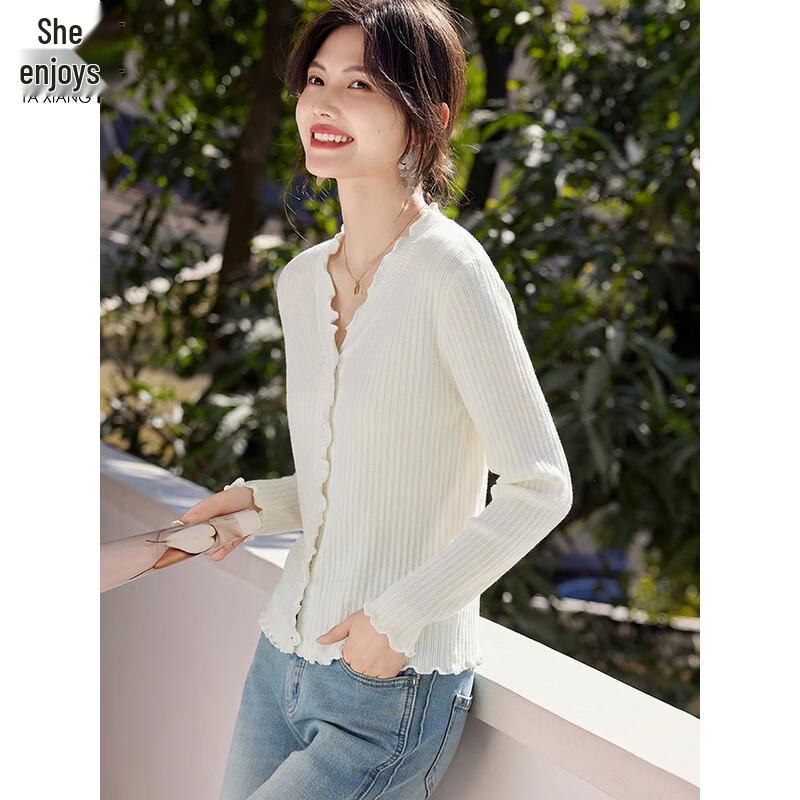 Women's Simple V-Neck Knit Cardigan