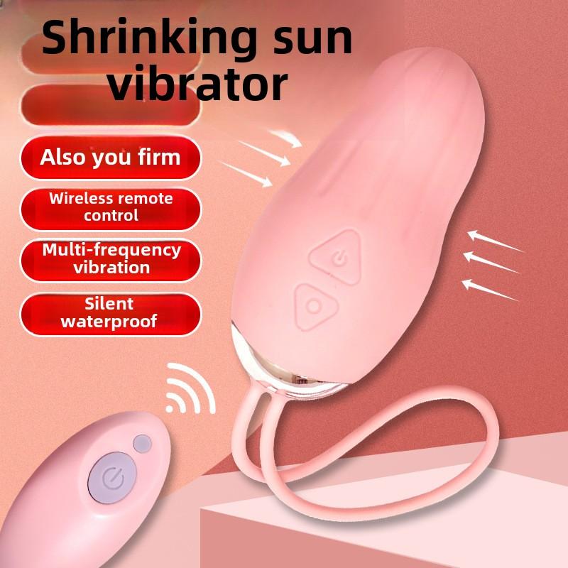 Wireless remote control jumping egg vibration female vagina dumbbell Kegel contraction training apparatus adult sex toys