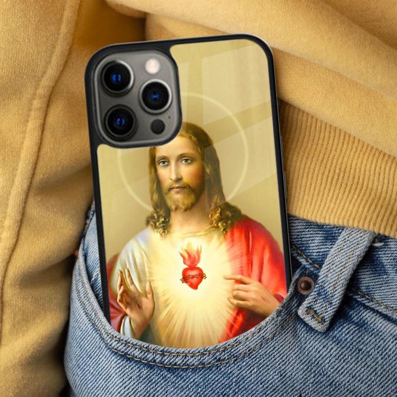 Jesus Christ God Soft Phone Case for iPhone 17 Air 16e Pro max 15 Pro 13 14 Plus 11 12 MagSafe Magnetic Coque