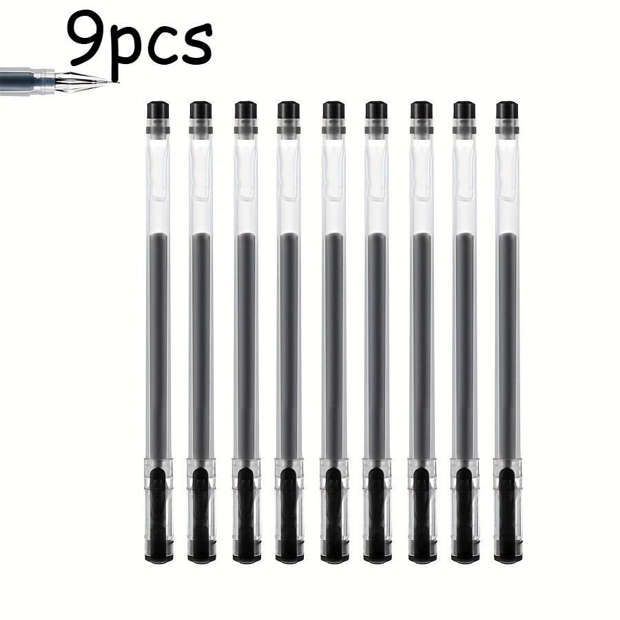 

9/27 шт. Гелевая ручка с алмазным наконечником, тонкая 0,5 мм, быстросохнущие чернила, черная/синяя/красная - идеально для экзаменов и офиса, школьные принадлежности