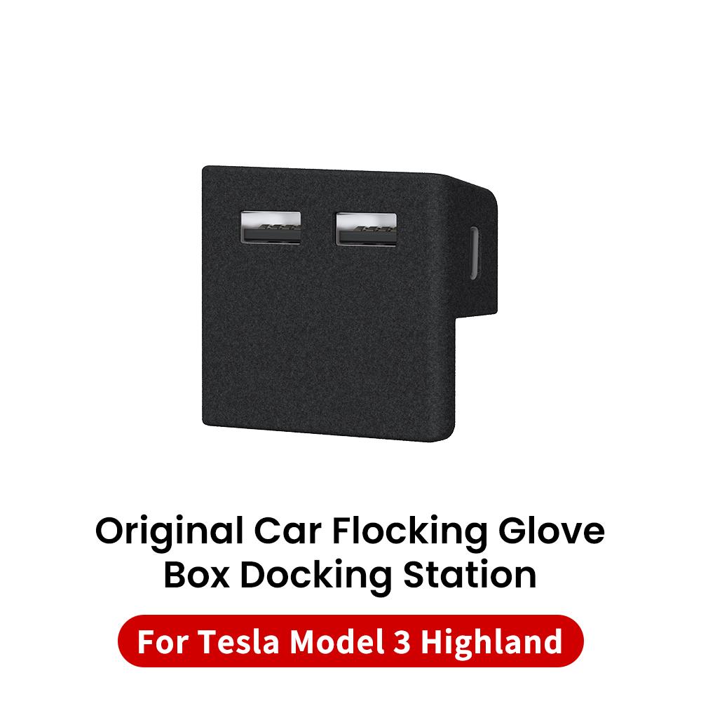 

YZ For Tesla Model 3 Highland Central Control Glove Box Storage Box Tesla Molde 3 Car Storage Box Interior Interior Accessories