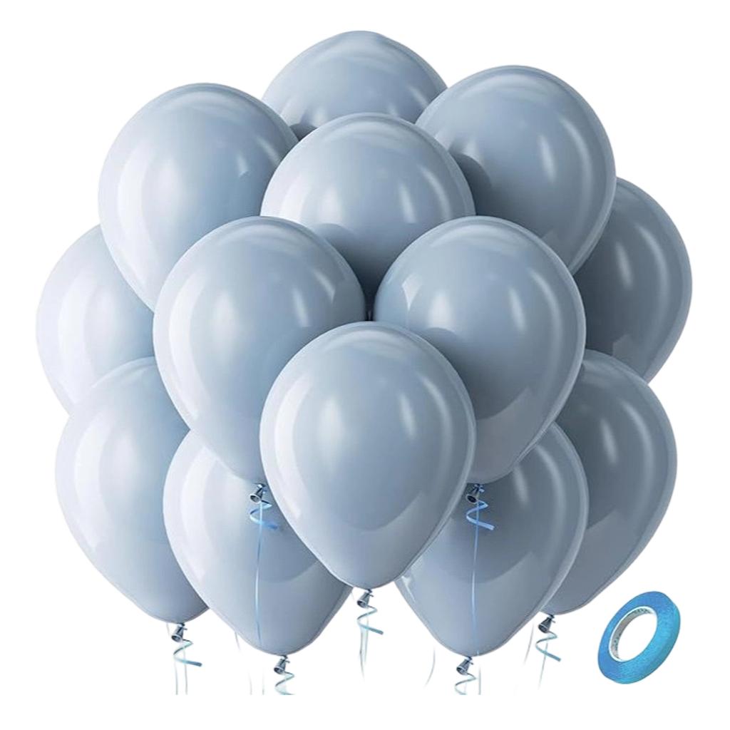 Latex Balloons, 100 Balloons Per Pack, 12-inch Round Helium Balloons, Brightly Colored, Suitable For Birthday And Party Decorations.(Sending Ribbons)