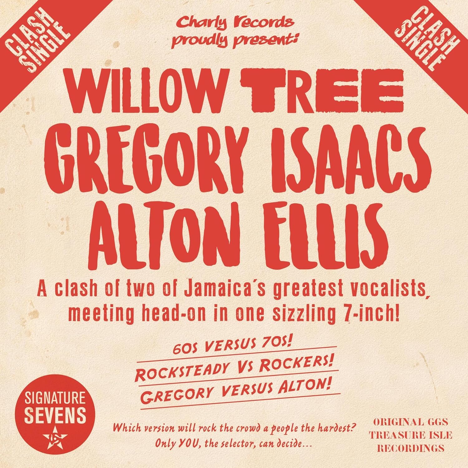 

7inch Record GREGORY ISAACS / ALTON ELLIS - Willow Tree [Analog] [LP Record] Is CHARLYSIG709 Charly Records 2017 UK Reggae, Ska & Dub