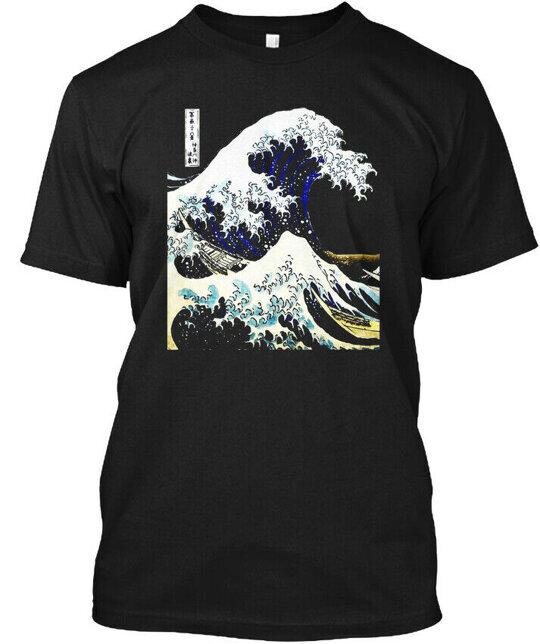 Kanagawa Japanese The Great Wave Tshirt Size S To 5xl