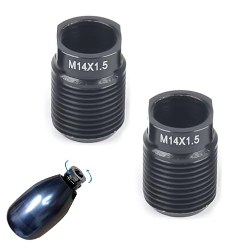 

Адаптер ручки переключения передач KASELIN с внутренней резьбой Адаптер винта переключения передач из алюминиевого сплава для универсальной ручки ручки рычага переключения передач 2 шт.(M14.X1.5)