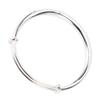 30g Kupfernickel Armband Verstellter Modeschmuck Graviertes Damen Rundarmband für Damen