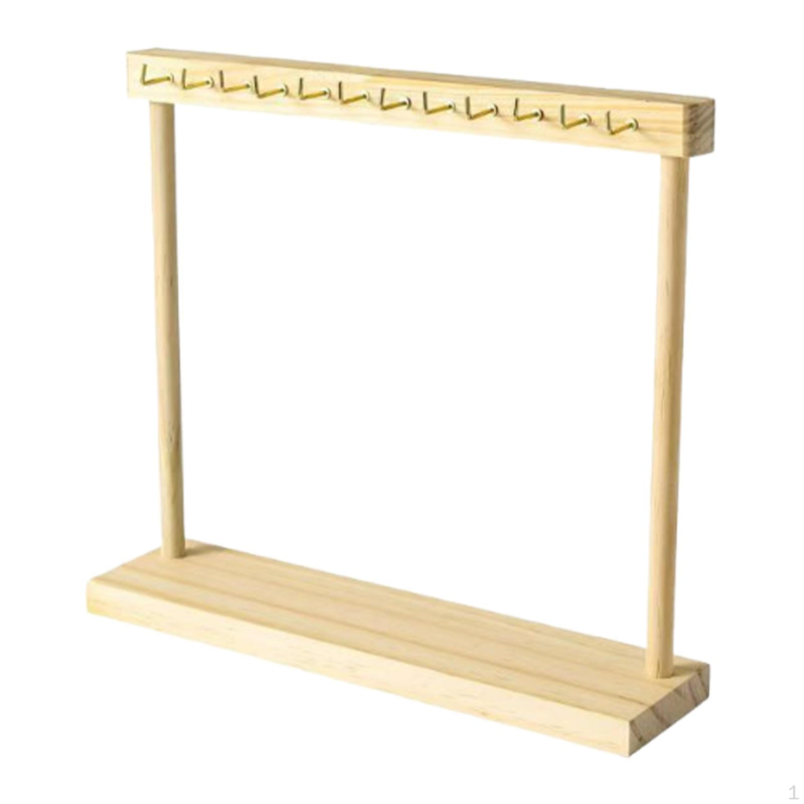 

Сделай сам Современная деревянная подставка для ожерелий и украшений для дома, комода, столешницы 12 Hooks