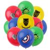 Themed Kids Birthday Party Hanging Flag Banner Decorations Balloon Cake Topper Set