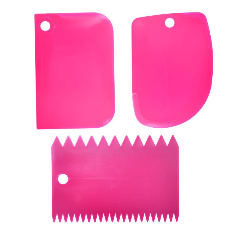 3pcs/Set Cake Bread Slicer Baking Pasty Tools Baking Tools for Cakes Dough Cutter Scraper Cake Blade Silicone Spatula