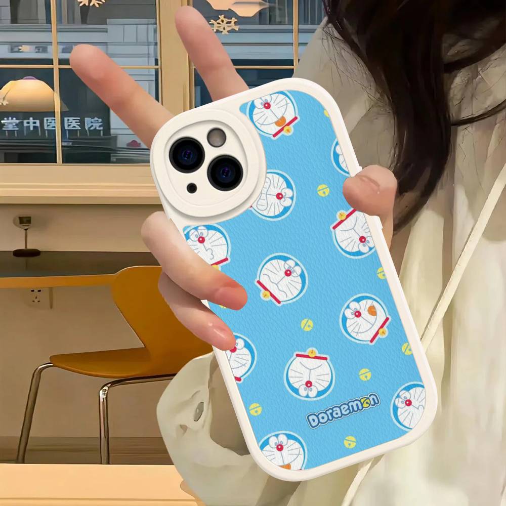 Hot Classic D-Doraemons Cartoon Phone Case Hard Leather For IPhone 14 13 16 Mini 15 14 11 12 Pro Max Plus Fundas
