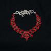 Granat Edelstein : 925er Sterlingsilber Handgefertigt Mehrere Formen Stein Halskette Schmuck