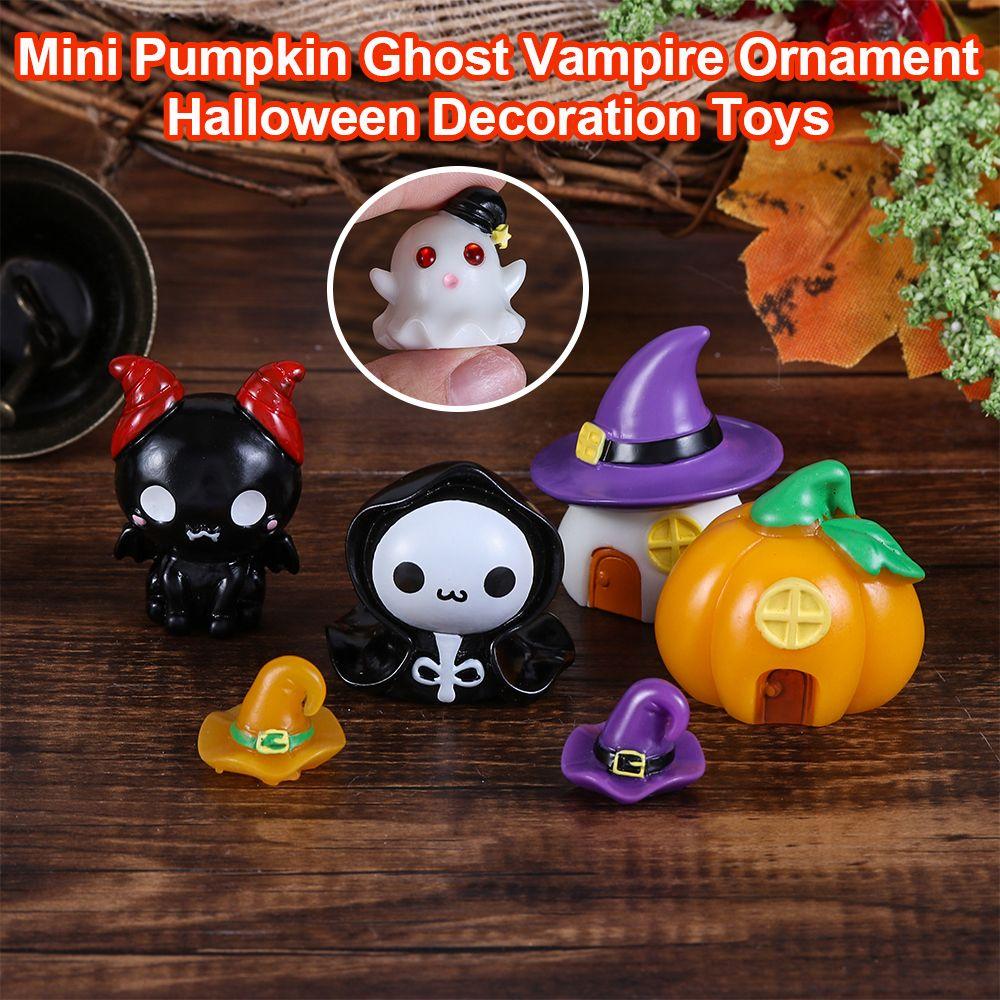 Mini Miniature Figurines Halloween Decor Resin Craft Halloween Ornaments Micro Landscape Ornaments